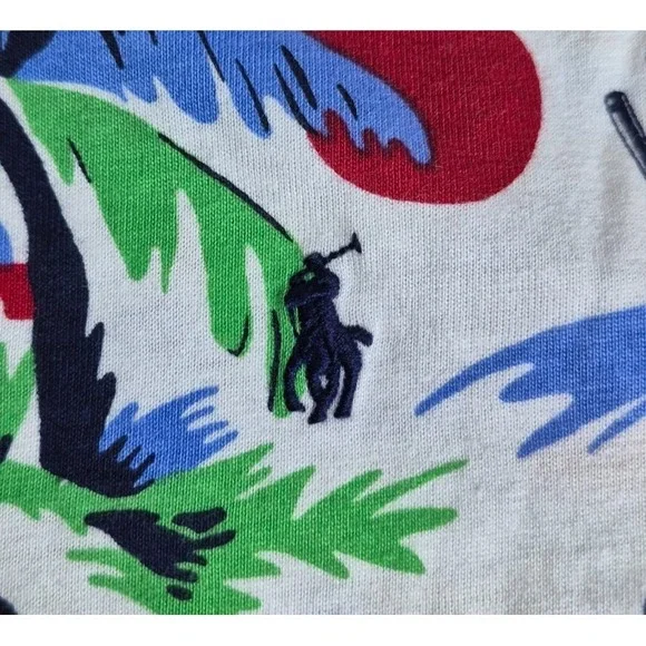 Ralph Lauren Polo Bear Boys Beach Summer Hoodie Size 5 NEW NWT - Picture 3 of 5